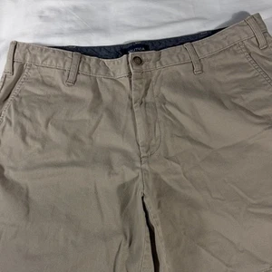 Pantalones cortos chinos Nautica para hombre caqui The Deck cortos frente plano 8" entrepierna - talla 38 - Imagen 1 de 12