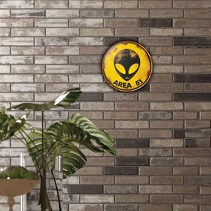 Area 51 UFO Alien Retro Blechschild 7,8" - Vintage Wanddeko für Bar/Cafe - Bild 1 von 6