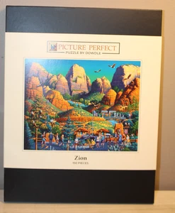 DOWDLE GALLRY EDITION ZION WOODEN PUZZLE W/FRAME 10 1/2" x 8" - Picture 1 of 7