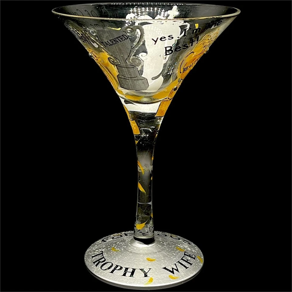 Vidrio Lolita Martini "Esposa Trofeo" 7 OZ Nuevo En Caja Foto 1 de 4