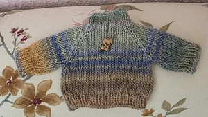 Pullover für Teddybär (Puppe) Handarbeit!   - Bild 1 von 3