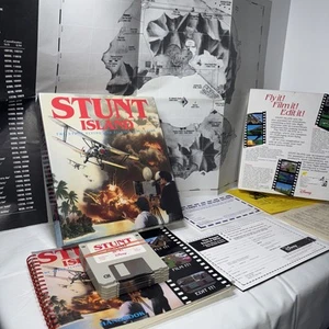 Disney Stunt Island PC Game Flying Filming Simulation Big Box 1992 Ephemera - Picture 1 of 6