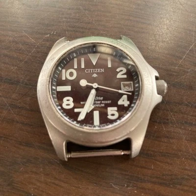 Кварцевые мужские часы Citizen Promaster 7878-H16714 34 мм титан Eco-Drive - Изображение 1 из 4