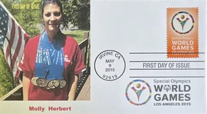 Romp Cachets 4986 Special Olympics World Games Irvin, CA 2015 4 Bar Cancel - Bild 1 von 1