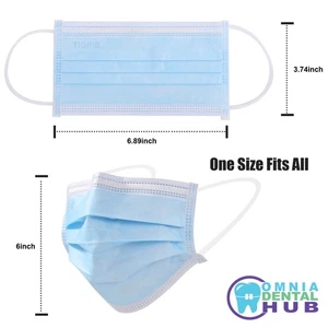 TIGRIS Level 3 Ohrschlaufe Gesichtsmaske Einzelverpackung Vlies Einwegmaske - Bild 1 von 15