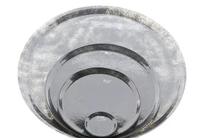 DutZ Teller PLATE, Rund D 45 cm, Fusion Glas, Farbe Grau, Deko - Bild 1 von 3