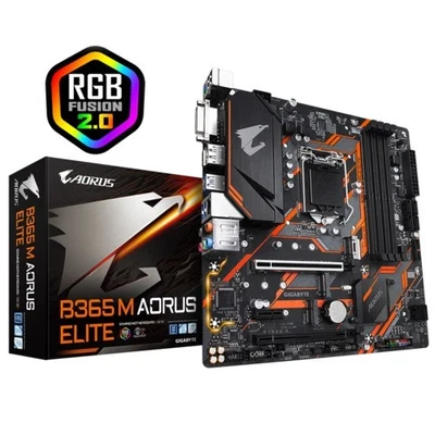 Gigabyte B365M AORUS ELITE Motherboard Intel B365 Micro ATX LGA 1151 DDR4 DIMM - Image 1 of 4