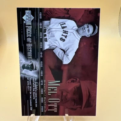 2002 Upper Deck Piece of History Mel Ott #72 New York Giants - Image 1 of 2