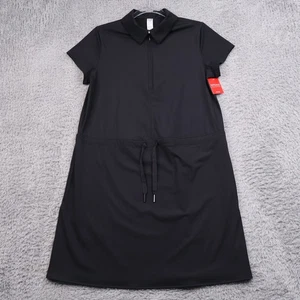 SPANX Sunshine Kleid mit Kragen und Kordelzug Taille Größe XS Schwarz Neu mit Etikett - Bild 1 von 14