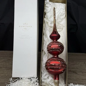 2016 Hallmark Heritage Collection rote Ziffer 15" Baumspitze HDR1533 - Bild 1 von 14