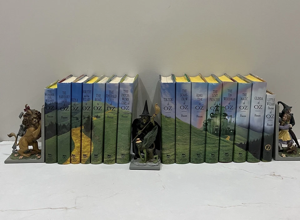Bradford Exchange Wizard of Oz 1st Edition Library & Collectable bookends Foto 1 de 4