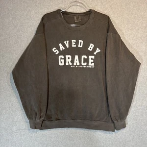 Saved By Grace, Not By Government Religious Christian Jesus Sweatshirt Men’s XL - Picture 1 of 8