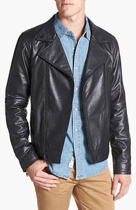 Public Opinion Leder Bikerjacke - Größe XXL - Bild 1 von 12
