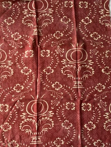 Lee Jofa Suzanne Rheinstien Delf Pom Poppy Fabric Remnant 24" x 34" - Picture 1 of 4