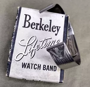 Cinturino orologio acciaio inox militare USA Berkeley Lifetime anni 40 WW2 made USA - Foto 1 di 12