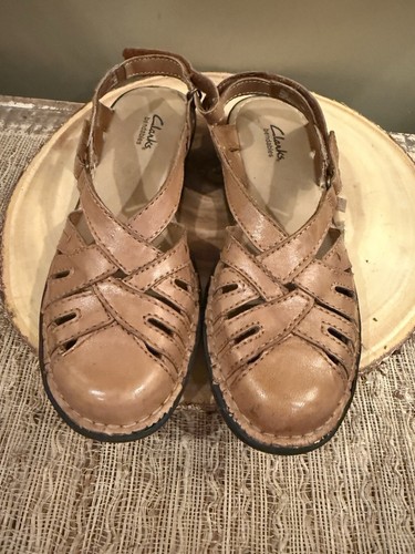 Sandali Clarks Bendables Nikki Common da donna taglia 8 Mary Jane bagagli usati in ottime condizioni