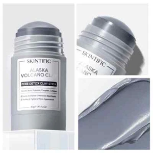 SKINTIFIC - Máscara en barra de arcilla desintoxicación de poros del volcán Alaska 40 gr - Imagen 1 de 4