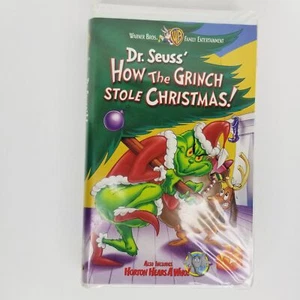 Dr. Seuss' Wie der Grinch stahl Weihnachten animierte Cartoon VHS Klappschale - Bild 1 von 6