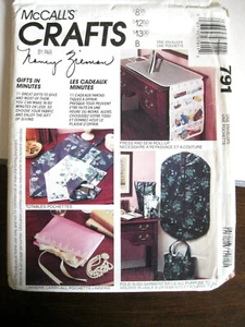 McCall 0791 11 GIFTS IN MINUTES 1992 fabric sewing pattern Uncut FF Nancy Zieman - Picture 1 of 12