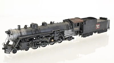 Overland Brass 4-8-2 B-1A Burlington CB&Q 7012 HO scale - Image 1 of 4