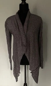 Neu ohne Etikett Kenneth Cole Größe Small Damen-Cardigan Pullover vorne offen schwarz grau " - Bild 1 von 5
