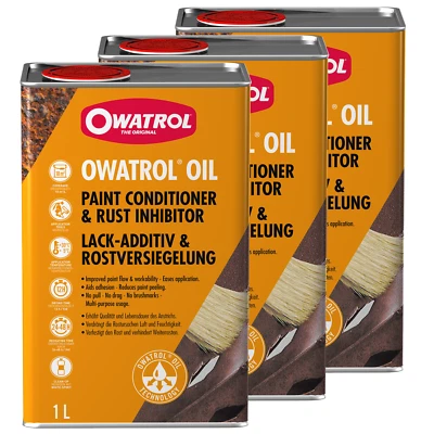 OWATROL Öl OIL Bundle - 3 x 1 Liter Öl Rostschutz Rostversiegelung - Bild 1 von 4