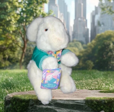 Vintage Commonwealth Bunny Rabbit Peter Cottontail Plush 9" Stuffed Animal 1995  - Image 1 of 4