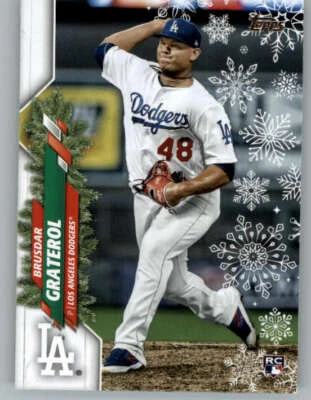 2020 Topps Walmart Holiday #HW51 Brusdar Graterol RC (ref 146735) - Image 1 of 2