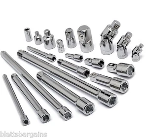 20 piezas CRAFTSMAN BARRA DE EXTENSIÓN ADAPTADOR REDUCTOR UNIVERSAL FLEX SURTIDO - Imagen 1 de 1