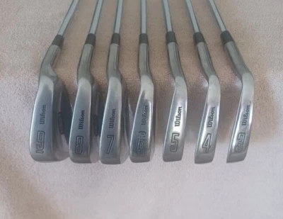 TZ GOLF - VINTAGE BLADES Wilson Power 4, 3-9 Iron Set Right Handed Steel Shafts - Image 1 of 4