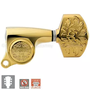 NEW Gotoh SGS510Z-A60LX Luxury Mode L3+R3 SET Tuning Keys 1:18 Ratio 3x3 - GOLD - Picture 1 of 7