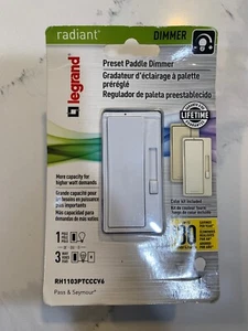 Legrand Preset Paddle Dimmer RH1103PTCCCV6 - Picture 1 of 2