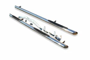 Barras laterales para Peugeot Boxer MWB 2007-2014 faldas de tubo de acero inoxidable pulido - Imagen 1 de 2