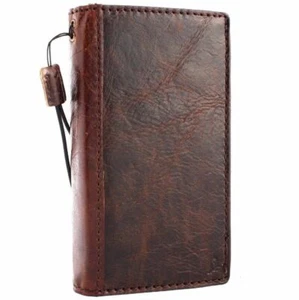 Genuine natural leather Case f Samsung Galaxy S10 Plus wallet book luxury rubber - Picture 1 of 6