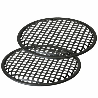 2 pcs 6.5" Subwoofer Metal Waffle Grills - Universal Speaker Mid Range (1 Pair ) - Image 1 of 4