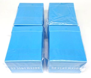 4 x Docsmagic.de Deck Box Full Light Blue + Card Divider - Kartenbox Hellblau -  - Picture 1 of 5