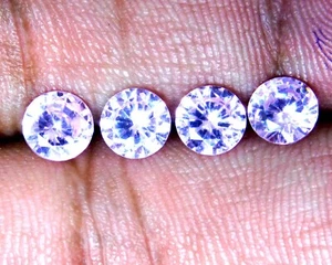 Lote de piedras preciosas sueltas de circón rosa camboyano corte redondo de 4,0 quilates. M156. - Imagen 1 de 6