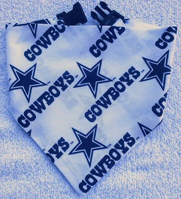 扣狗头巾围巾猫头巾达拉斯牛仔足球 nfl 手工制作 — 第 1/4 张图片