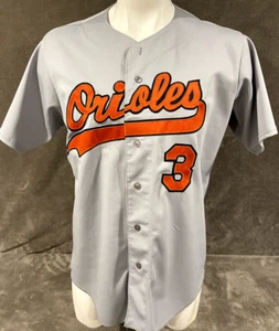 Vintage Baltimore Orioles MLB 3 Wilson gray Polyester Baseball Jersey Mens L - Picture 1 of 9