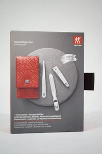 ZWILLING Maniküreset 3-teilig für Nagelpflege und Pediküre aus Rindleder mit Dru - Bild 1 von 1