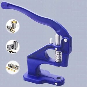Hand Press Machine Snap Grommet Machine Hole Making for Belts Bag Leather - Picture 1 of 11