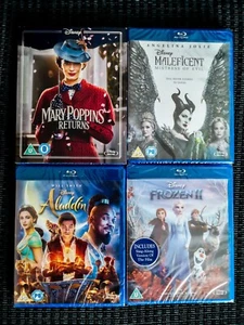 Disney Blu-ray bundle, Aladdin, Frozen 2, Maleficent 2, Mary Poppins Returns, - Picture 1 of 2