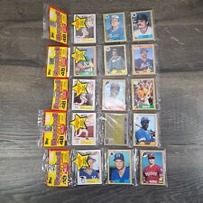 5 Packs 1987 TOPPS Baseball Sealed / Unopened Rack Packs - 48 +1 Cards Each (T7)