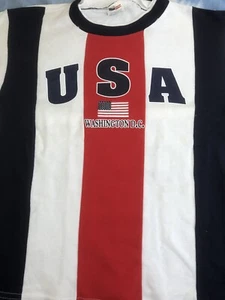 Youth Large _ Made in USA _Heavy weight USA Logos Jersey T-Shirt  -  Print - Bild 1 von 2