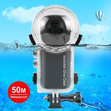 Underwater Camera 50m Waterproof Invisible Sealed Case For Insta360 X3