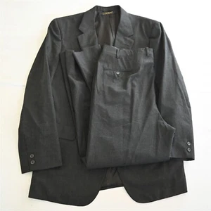De Colección Brooks Brothers 46L 36x32 Hecho en EE. UU. Gris Carbón 100% Lana Chaqueta Pantalones Traje - Imagen 1 de 12