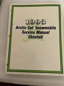 1993 Arctic Cat Snowmobile Service Manual Cheetah - Picture 1 of 2