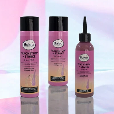 Balea Professional Wachstum + Stärke Haarpflege-Set - Shampoo, Spülung und Serum