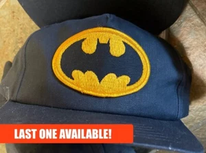 Batman 1989 NOS Vintage Snapback Cap Michael Keaton Batman Era Embroidered Logo - Picture 1 of 5