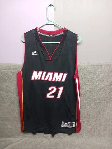 Adidas NBA Miami Heat #21 Hassan Whiteside Mens Size L Swingman Jersey Cover